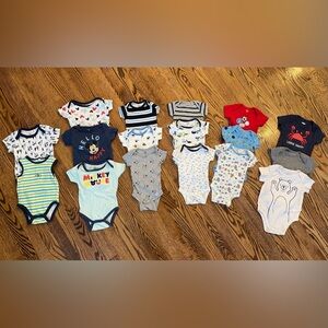 Lot of Baby Boys 3-6 Month Onesies